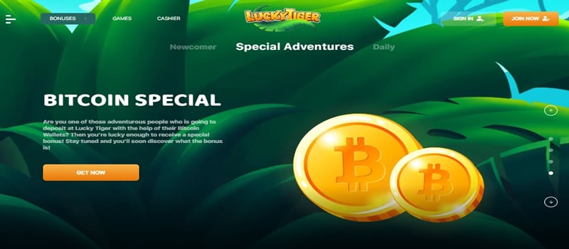 lucky tiger bitcoin-bonus
